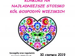 Plakat konkursowy KGW